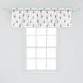 thumbnail image 2 of Ambesonne Nature Window Valance, Upside down Bat on Branch, 54" X 18", Pale Taupe Pale Sepia, 2 of 3