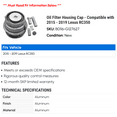 thumbnail image 2 of Filter Housing Cap - Compatible with 2015 - 2019 RC350 2016 2017 2018, 2 of 2