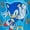 Blue, variant on Zak Designs 16oz Sonic The Hedgehog Ceramic Sculpted Mug With Ring Handle