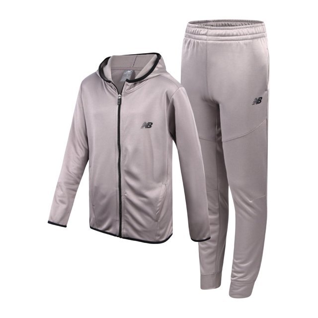 Sudadera New Balance Performance Fleece para niños de 8 a 12 años, color gris