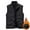 Black, variant on IYTR Men's Stand Collar Fleece Lined Waistcoat Winter Warm Sleeveless Multi-Pockets Jacket Outdoor Full Zip Up Waistcoat Army Green XXL