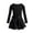Black, variant on TiaoBug Kids Girls Long Sleeve Ballet Leotard with Wrap Chiffon Skirt Gymnastic Tutu Dress Dancewear Ivory 12-14