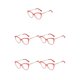 thumbnail image 3 of Qarigey 1 par de gafas de mujer, reemplazo Universal HD, protección solar inastillable, gafas de moda, adorno rojo Type2 NO2, 3 of 6