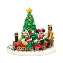 Department 56 Disney Village Mickey's Holiday Express Multicolor Christmas Figurine 4.75in H