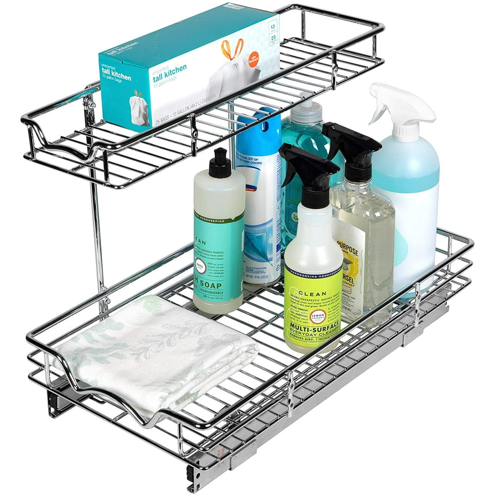 SlideOut Organizer Perfect for Vanity and Kitchen Under Sink