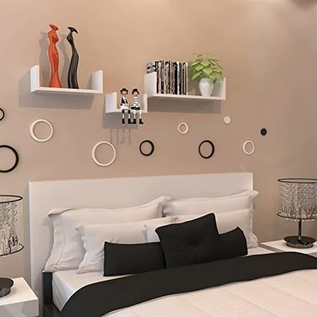 Clearance Floating Shelves Wall Mounted Set Of 3 Storage Clearance Floating Shelves Wall Mounted Set Of 3 Storage U Shaped Wood Diaplay Shelf 16 85 Length Com
