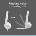 thumbnail image 5 of Logitech H390 Wired Headset for PC/Laptop, Stereo Headphones with Noise Cancelling Microphone, USB-A, In-Line Controls, White, 5 of 14