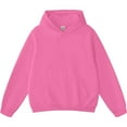 thumbnail image 2 of PMVFHDE Women's Casual Solid Color Pullover Hoodie Sweatshirt Jacket for Everyday Wear Hot Pink，XL, 2 of 4