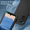 thumbnail image 7 of JTCASES for Samsung GalaXxy A15 Case, Drop Resistant Corners, Wireless Charging, Heavy Duty Shockproof Hybrid Hard PC Bumper, Camera Protection, Skin-feel Anti-scratch Tough Cover, Black, 7 of 7