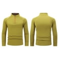 thumbnail image 5 of qolati Mens Long Sleeve Quarter Zip Shirts Sun Protection Pullover Slim Fit Mock Neck Basic T-Shirt UPF 50+ Rash Guard Running Lightweight Golf Shirt Sizes S-4XL, 5 of 9