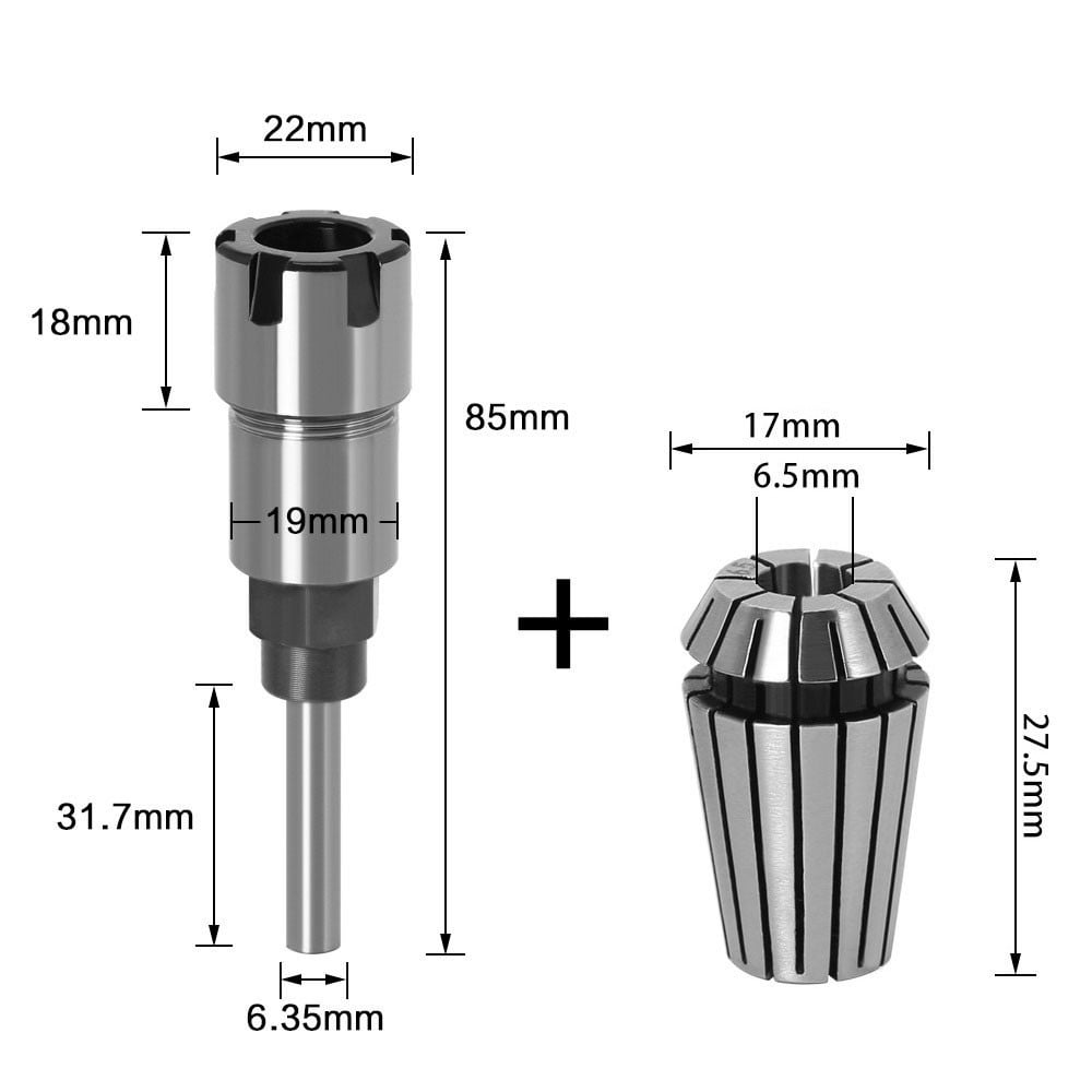 20pcs 6mm to 3mm Engraving Bit CNC Router Tool Adapter for Collet for sale online 