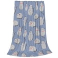 thumbnail image 2 of KLL Cute Fat Cat Pattern Fleece Throw Blanket,Fleece Throw Blankets for Couch & Bed All Season Use-60"x50", 2 of 7