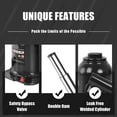 thumbnail image 3 of Torin 2 Ton Bottle Jack Double Ram Welded Hydraulic Car Jack for Auto Repair,Black,W8020B, 3 of 5