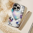 thumbnail image 6 of Shimmering Heart Design Crystal Pearl iPhone Case Gift for Her Valentines Day Compatible with iPhone 11/12/13/14/15/16 (Pro Max/Plus), 6 of 9