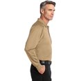 thumbnail image 4 of Cornerstone CS410LS Select Long Sleeve Snag-Proof Tactical Polo T-Shirt, Tan - Extra Small, 4 of 5