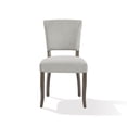 thumbnail image 2 of 20 Inch Upholstered Solid Timber Flared Dining Chair, Set of 2, Light Gray, 2 of 2