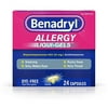 Benadryl Liqui-Gels Antihistamine Allergy Medicine, Dye Free, 24 Ct, 5-Pack