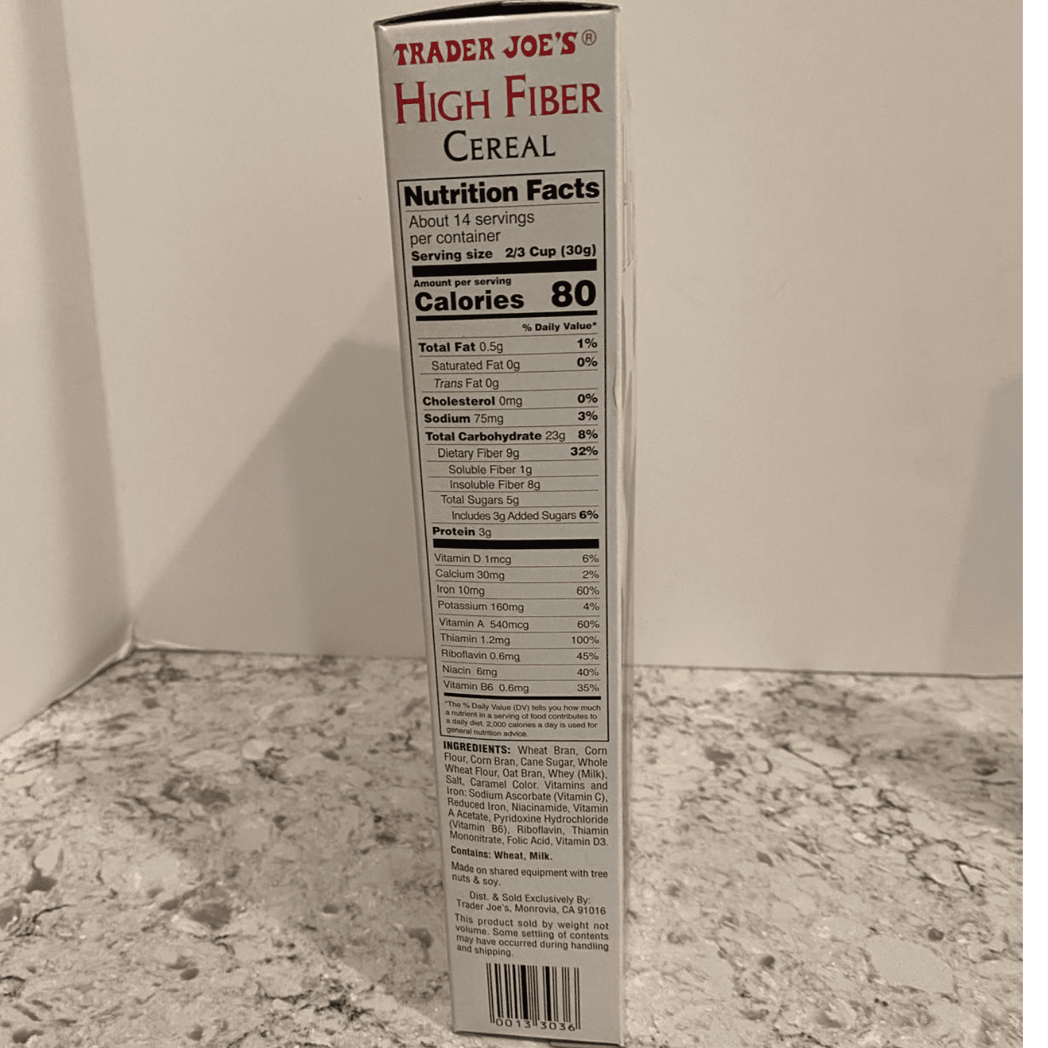 Trader Joe's High Fiber Breakfast Cereal, Low Fat, 14.5 oz