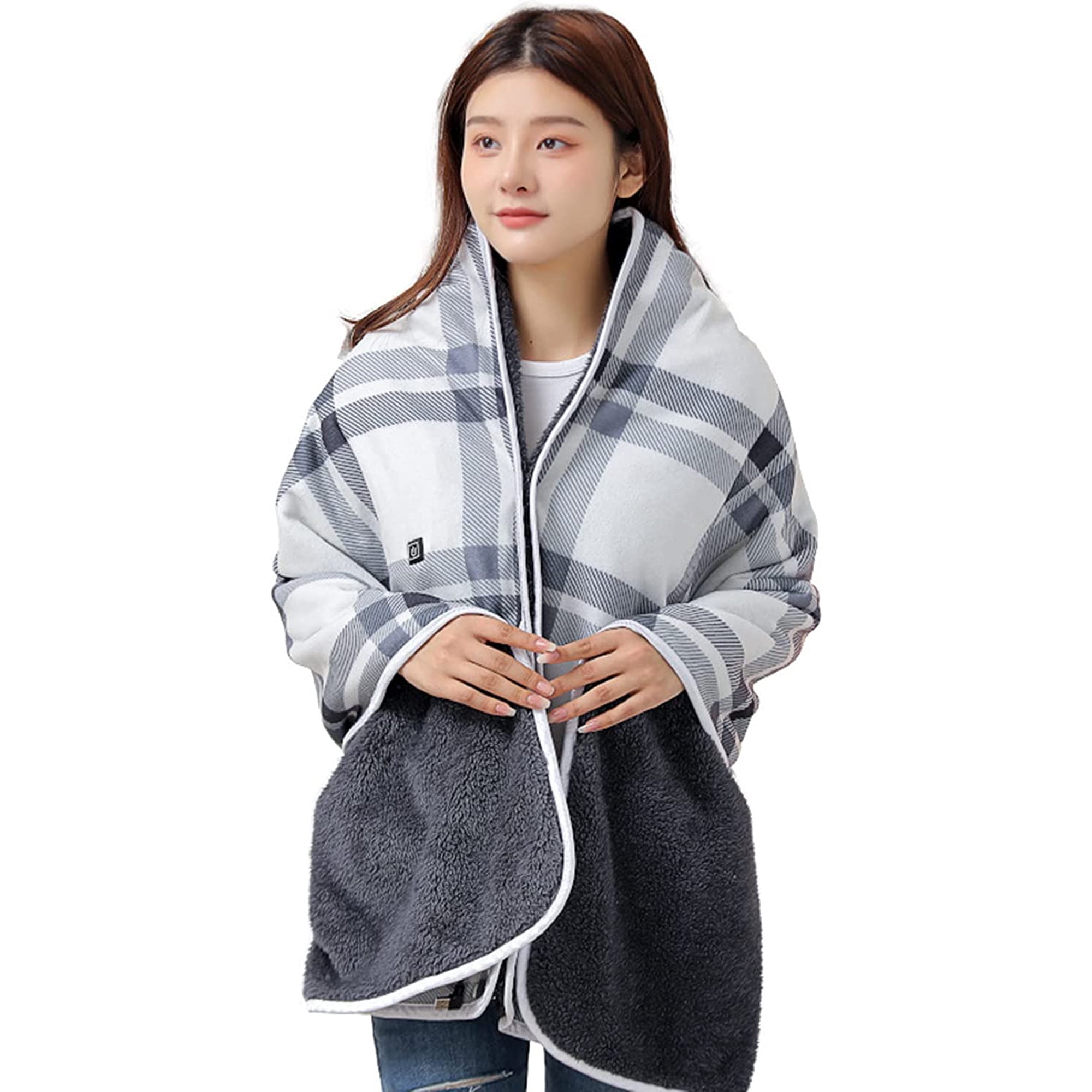Electric Heating Blanket,Electric Heated Wireless Wrap Shawl And Blankets  For Women,Usb Checkered Heating Shawl Portable Fleece Electric Heating |  Walmart Canada