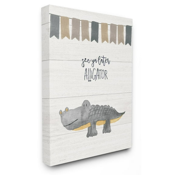 The Stupell Home Decor Collection The Kids Room by Stupell See Ya Later Alligator Wall Art
