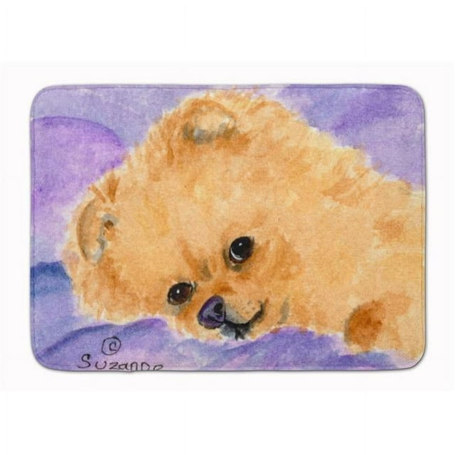 Carolines Treasures SS8834RUG Pomeranian Machine Washable Memory Foam Mat