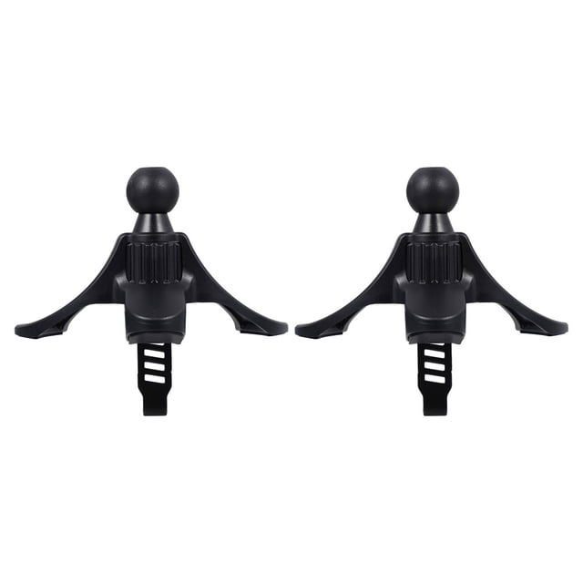 2 soportes universales para smartphones en la rejilla de ventilación del coche. Soportes para teléfono móvil con rotación para la rejilla de ventilación del coche. Soporte universal para coche.