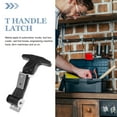 thumbnail image 5 of Latch Rubber T Handle Draw Latches Hood Box Tool Door Catch Flexible  Hasp Stainless Catches Absorption Tension Plastic, 5 of 7