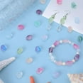 thumbnail image 4 of 1 Box 100Pcs Shell Beads Bulk Seashell Beads Colorful Glass Sea Shell Beads Small Green Blue Pink Purple Shells Double Sided Summer Ocean Animal Loose Spacer Beads for Jewelry Making Kits, 4 of 6