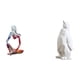 thumbnail image 1 of Estatua de resina de un pensador sentado. Figura decorativa. Escultura abstracta de pingüino. Hecha a mano en poliresina. Ideal para regalar o decorar, 1 of 8
