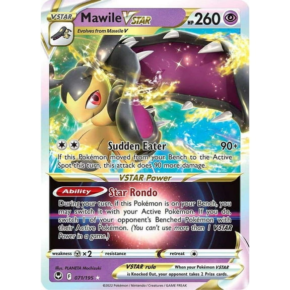 Pokemon Sword & Shield Silver Tempest Ultra Rare Mawile VSTAR #71