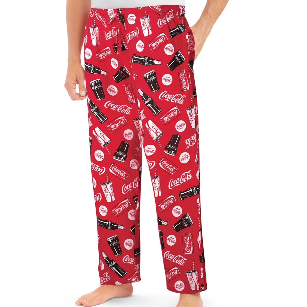 CocaCola Classic Men's Sleep Bottom Lounge Pants in Can Bank, Red, XxLarge