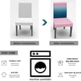 thumbnail image 5 of Modern Art Blue Pink Dining Chair Covers Set of 4, Stretch Chair Protector Slipcovers Kitchen Chair Seat Covers Washable Chair Cover for Dining Room Party Holiday Ombre Stripes Abstract, 5 of 8