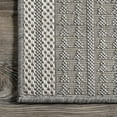thumbnail image 4 of nuLOOM Ranya Tribal Indoor/Outdoor Area Rug, 2' x 6', Runner, Ranya Light Grey, 4 of 7