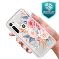 thumbnail image 3 of Moto G Stylus Case, Moto G Pro Case, KAESAR Graphic Design Shockproof Impact Resistant Protective Full-Body Rugged Clear Hybrid Bumper Case for Moto G Stylus/G Pro (Pink Flower), 3 of 5
