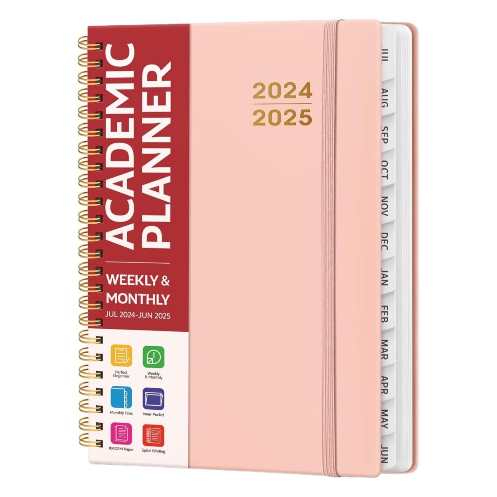 Clearance notebook for recording under $10,Academic Planner 2024 2025 For Women & Men Monthly And Weekly Calender Planner Jul 2024 Jun 2025 A5 (6.3" X 8.5") Teacher Planner 2024 2025 With Tabs I
