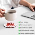 thumbnail image 3 of Gray Wood Valentines Day Coasters Set of 6, Absorbent Coasters for Drinks, Love Hearts Romantic Farmhouse Coaster for Desk Coffee Table Protection, Home Decor House Warming Gifts 4", 3 of 8