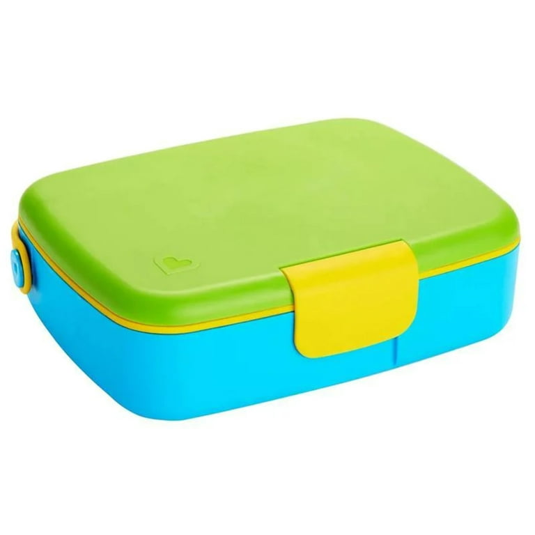  Munchkin® Lunch™ Bento Box for Kids, Includes Utensils, Green :  Home & Kitchen