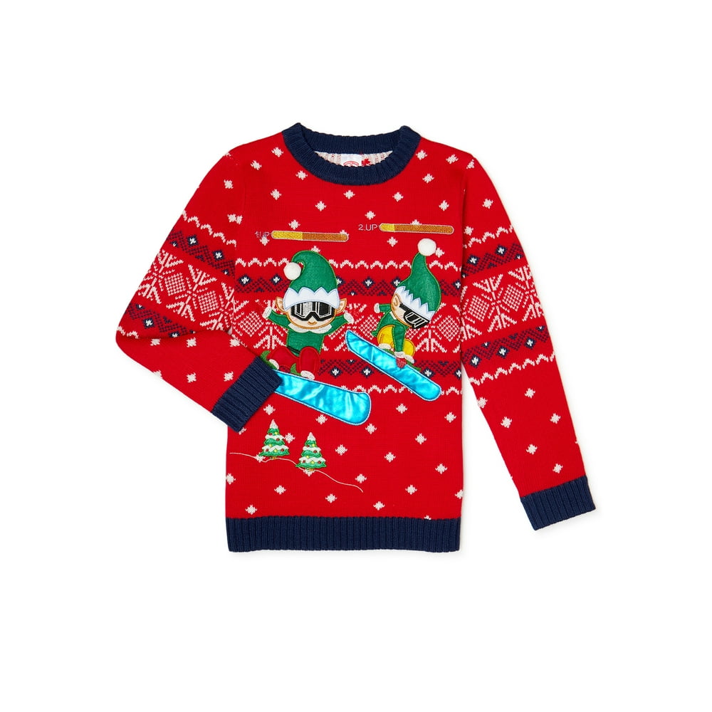 Holiday Time Holiday Time Boys Exclusive Christmas Sweaters, Sizes 4 Christmas Sweaters Boys