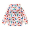 thumbnail image 3 of 3-8T Toddler Girl Boy Windbreaker With Hoods Kids Zipper Coat Windproof Jacket Outwear, 3 of 4