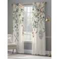 thumbnail image 4 of Green Eucalyptus Coastal Sheer Curtains for Living Room Bedroom Spring Summer Botanical Sheer Curtains 108 Inch Long 2 Panels Set Light Filtering Curtain Window Treatments Drapes for Dining Room, 4 of 6