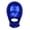 Blue, variant on Unisex Men Women Metallic Latex Full Face Cover Blindfold Mask Hood Shiny Headgear Gold OneSize