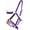 Brown Purple Orange, variant on Horse Noseband Tack Bronc Leather HALTER Tiedown Lead Rope 280M44