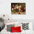 thumbnail image 4 of COMIO  Floral Wall Art, Red Roses Bathroom Art Decor Aesthetic, Farmhouse Vintage Wall Decor for Bedroom Living Room, Office Still Life Paintings Gifts, 4 of 4