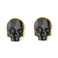 thumbnail image 1 of Arete para Mujer con Cristal Swarovski  en Forma de Calavera– Bañado en Oro 14k– Arete Elegante y Brillante, Aretes de Mujer de Moda– Joyería para Mujer de Moda– Regalo especialer Night Ortiz Espinosa Temporada, 1 of 4