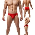 thumbnail image 2 of Xidunhg Men's Supersoft Modal Briefs Low Rise Lightweight Underwear Multi/5pack L, 2 of 8