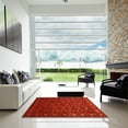 thumbnail image 7 of Ahgly Company Machine Washable Indoor Rectangle Contemporary Neon Red Area Rugs, 6' x 9', 7 of 7
