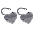 thumbnail image 1 of 2 Sets Mini Metal , Vintage Heart Shape  With Keys For Luggage Diary Book 30x39mm, 1 of 8