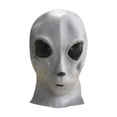 thumbnail image 4 of Disfraz de extraterrestre para adultos, ideal para fiestas de cumpleaños, juegos de rol y carnaval. Gris, 4 of 9