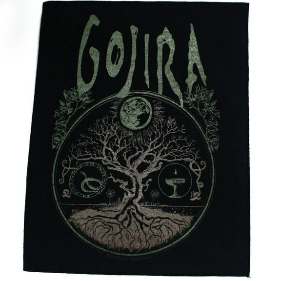 Gojira Rock Band Patch Tree Of Life XL DTG Printed Sew On