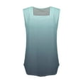 thumbnail image 6 of Yubnlvae &nbsp;Square Neck Casual Tank Top (2025 Summer) Tank Tops for Women Summer Outfits 2025 Square Neck Casual Shirts Blousesclearance! Gradient, Square Collar, Pink, Xl, 6 of 9